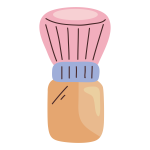 Icon of a makeup brush.